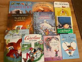 Lot de 11 livres divers en format "BD"