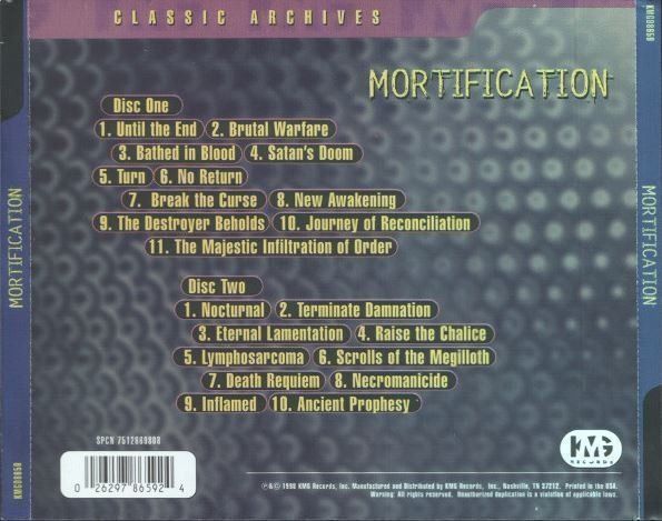 CD: Mortification - Mortif../Scrolls...(2 cd – Usato da St-Cergue venduto da VeganWarrior 1