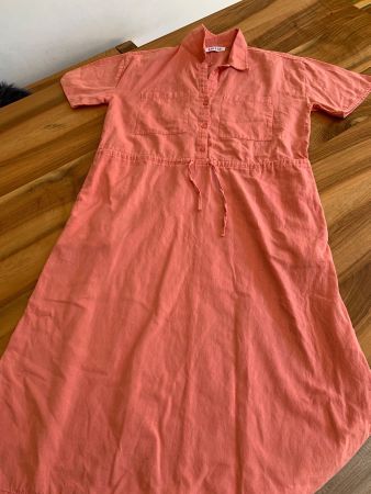 EDITED Traum Baumwolle/Leinen Kleid Lachs Gr. 36 **NEU**
