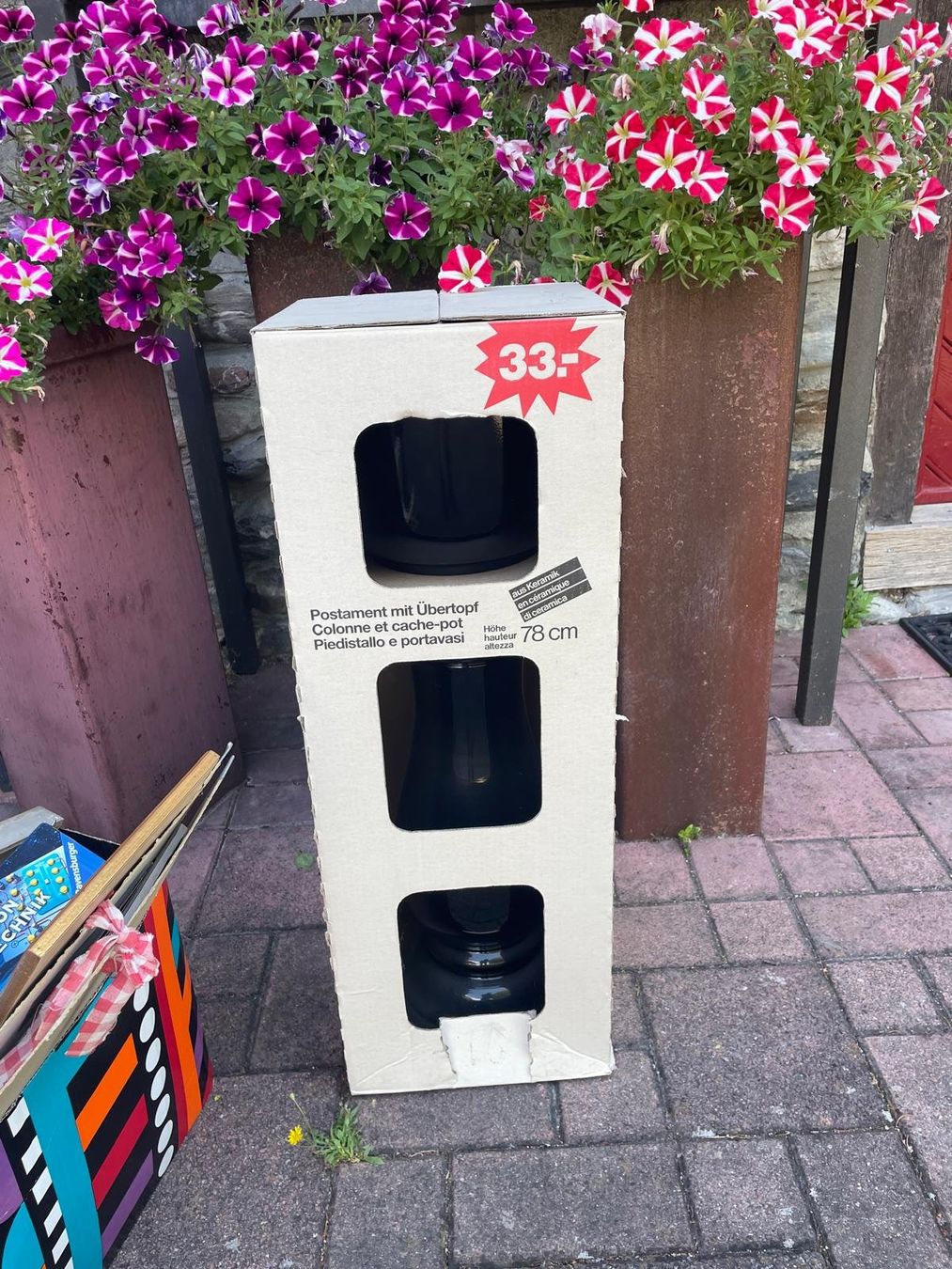 Blumentöpfe: Postament mit Übertopf – Neu (gemäss Beschreibung) aus Zürich von dargie82 1