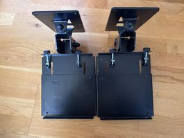 2x K&M 24171 Boxenwandhalterung mit Platte – schwarz