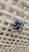 Silberring Rose Blume Durchmesser 17 mm
