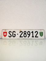 SG 28912 | Tiefe 5-stellige St. Galler Autonummer
