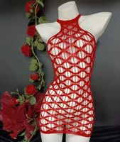 Rotes Netz Minikleid - Aufregend für den Sommer!