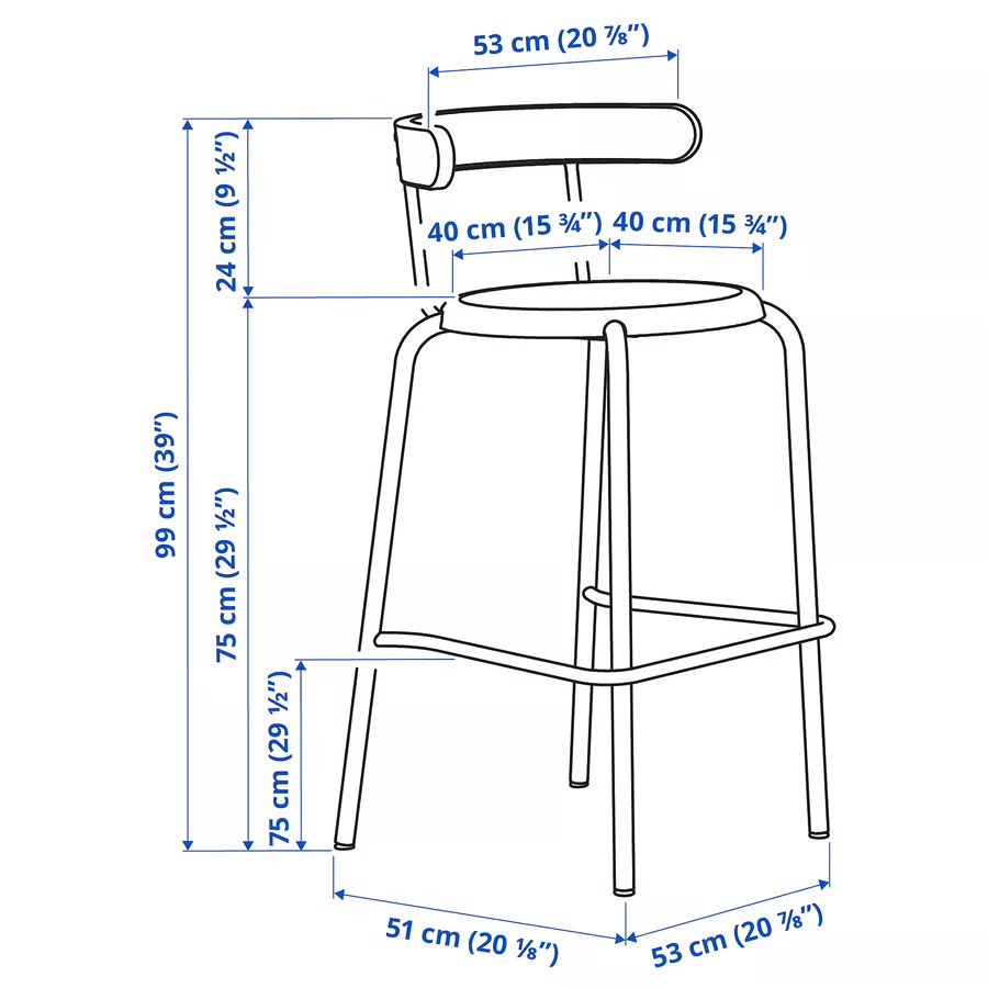 Ikea Hocker: IKEA black wooden barstool (2x) – Neu (gemäss Beschreibung) aus Biel/Bienne von tom_5jfw 2