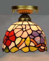 Plafonnier en vitrail – Mosaïque Style  Antique Europe