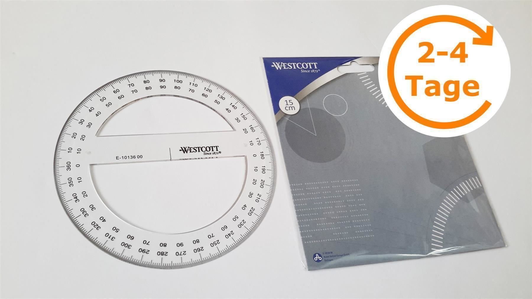 Schablonen: Schablone Winkelmesser 360 Grad, 150 mm – Neu und originalverpackt aus St. Gallen von cointec