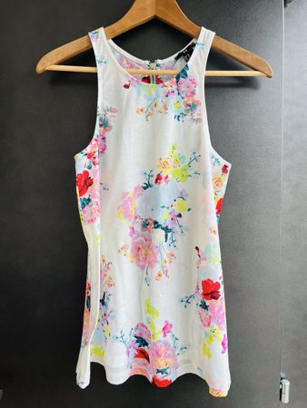 Top débardeur H&M fleuri dos nageur XS été 🌸☀️