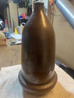 Vintage Keramik Vase braun, 2.66kg,Unikat, um 1760 (T)