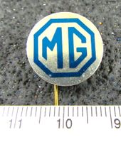 MG AUTO LOGO BLUE ABZEICHEN ANSTECKNADEL VINTAGE OLDTIMER