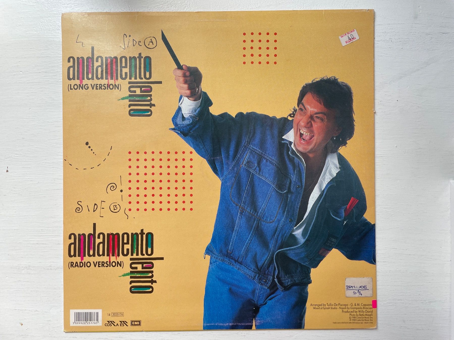 Dischi in vinile: Tullio De Piscopa - Andamento Lento - 12" Maxi, 1988 – Usato da Zürich venduto da Andy_t71 1