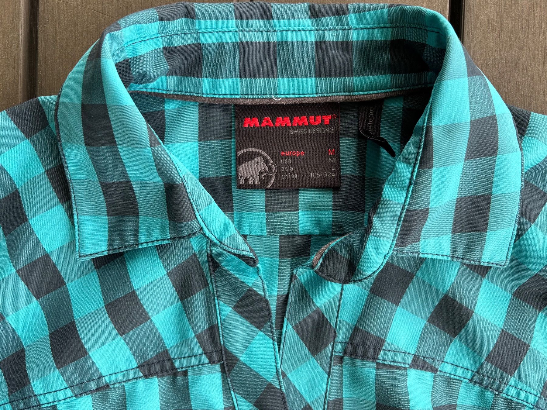 Mammut Camicette: Mammut Wanderbluse, Gr. M, türkis kariert – Usato da Ebnat-Kappel venduto da Molton 2