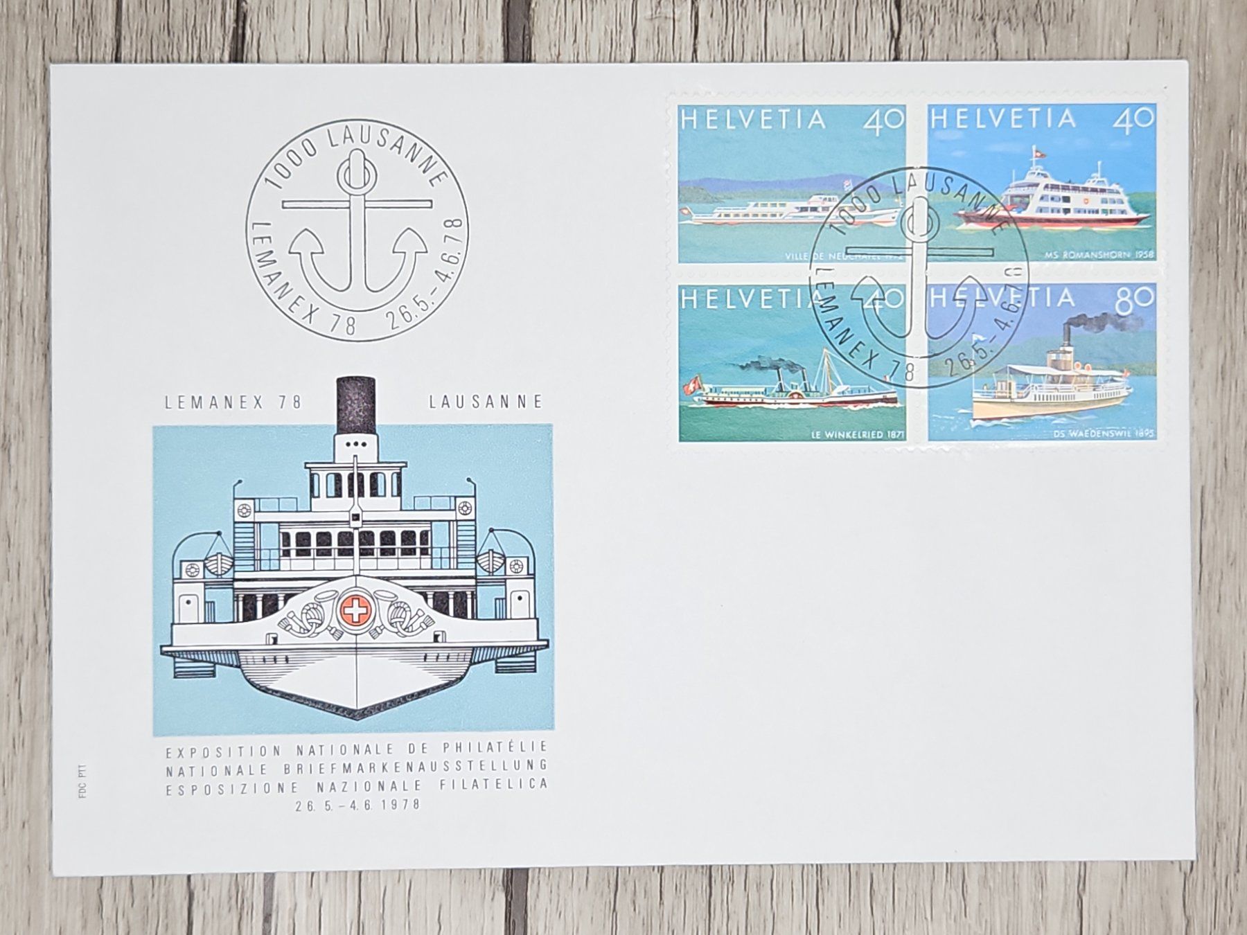 Tutti i francobolli: CL09 Enveloppe + Timbre Suisse 1978 – Usato da Cousset venduto da Patrick_Collections