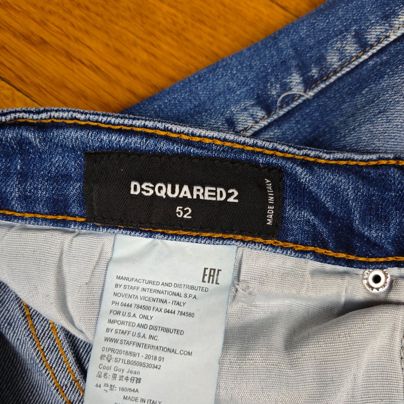 Dsquared2 Jeans: Dsquared2 Distressed Jeans Paint Splatter Gr. 52 – Usato da Schaffhausen venduto da clxud 7