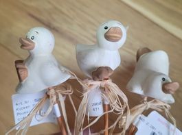 18 Stück Deko-Enten Küken, Osterdeko, Vintage Stil,  Top!