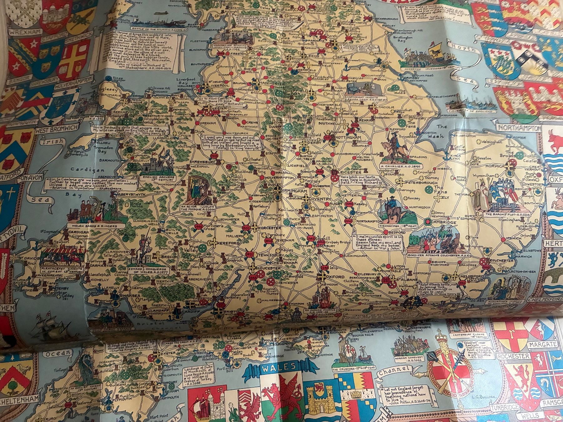 Cartine & Atlanti: Carte ancienne de l’Angleterre – Usato da Paudex venduto da micinque 4