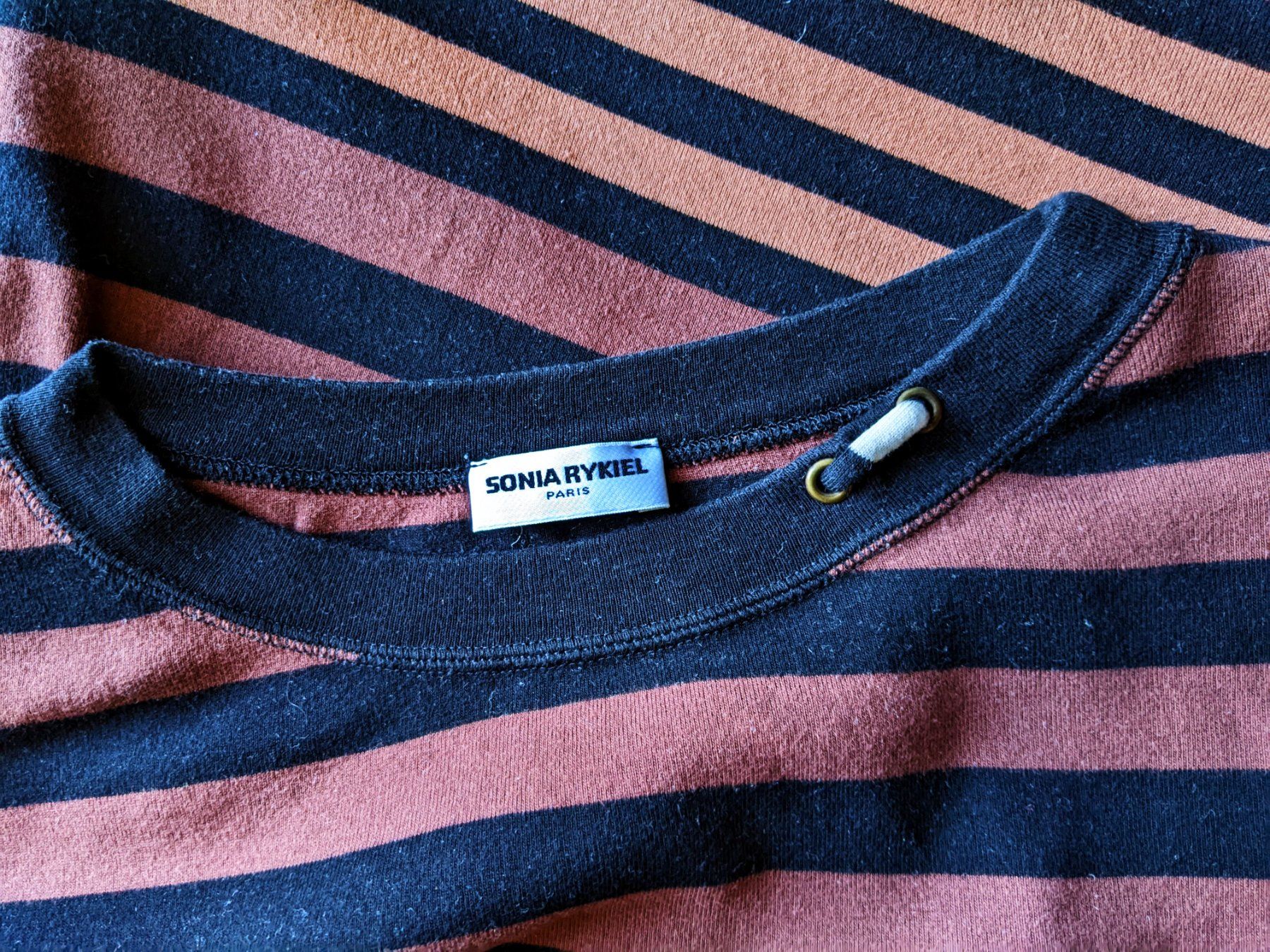 Sonia Rykiel Pulls & Sweat-shirts: SONIA RYKIEL : Pull-sweat rayé noir-brun S – Neuf (Voir description) à Petit-Lancy par lilycerise 5