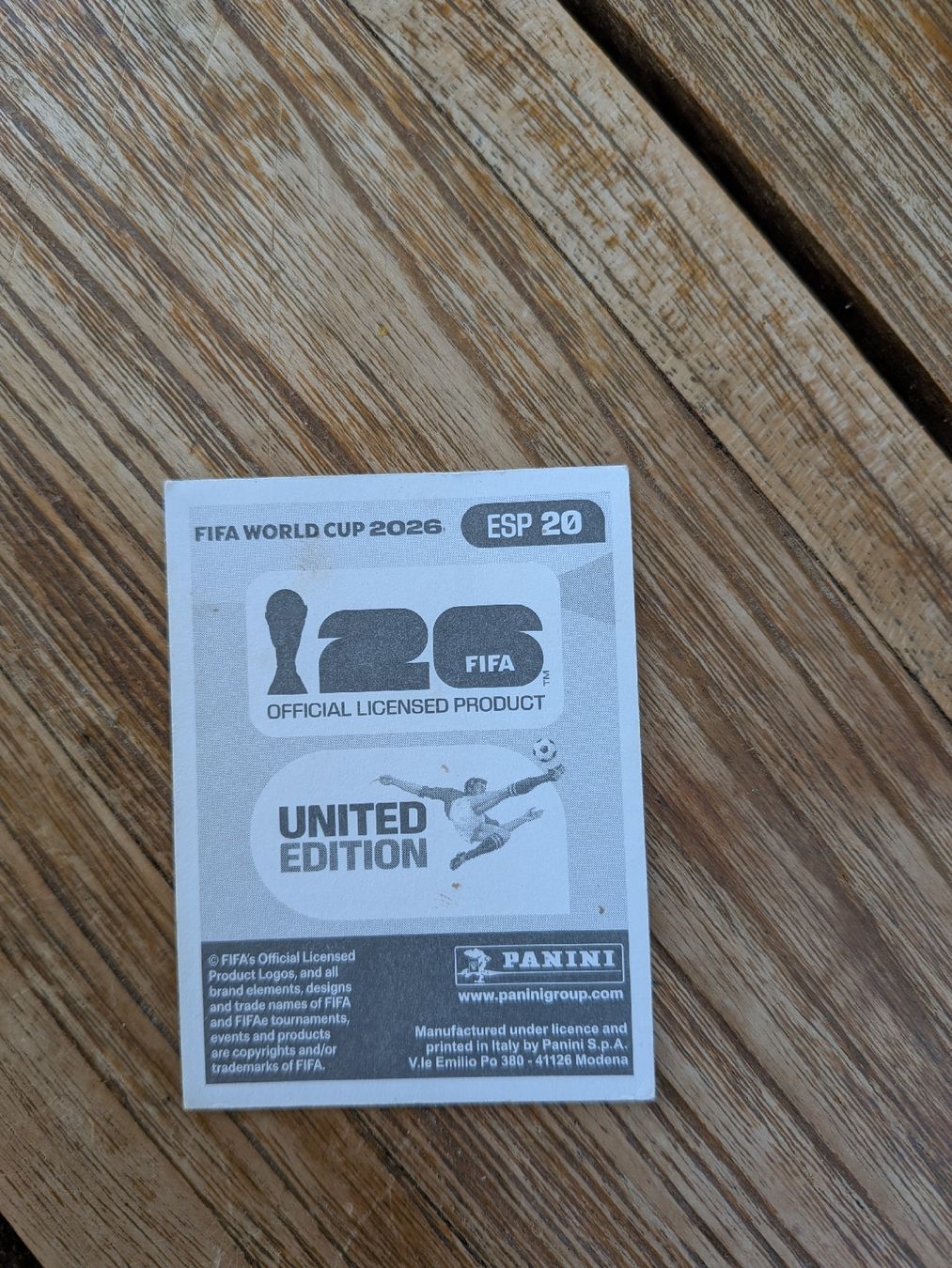 Panini Sammelbilder & Trading cards: Panini Bild WM 2026 ESP 20 – Neu (gemäss Beschreibung) aus Eschenbach SG von SanFranciscoCalifornia 1