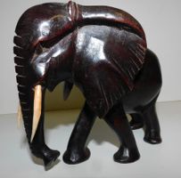 Neue Fundschätze Elefanten Figur Holz handgeschnitzt