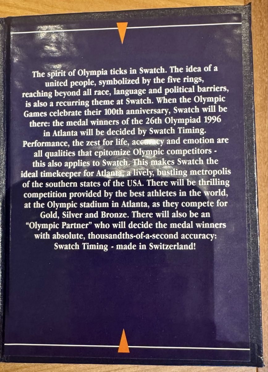 Placchette & Badge: Swatch Olympic Pins Set 1996 Limited 0888/3600 – Usato da Stadel venduto da bewinshop 7