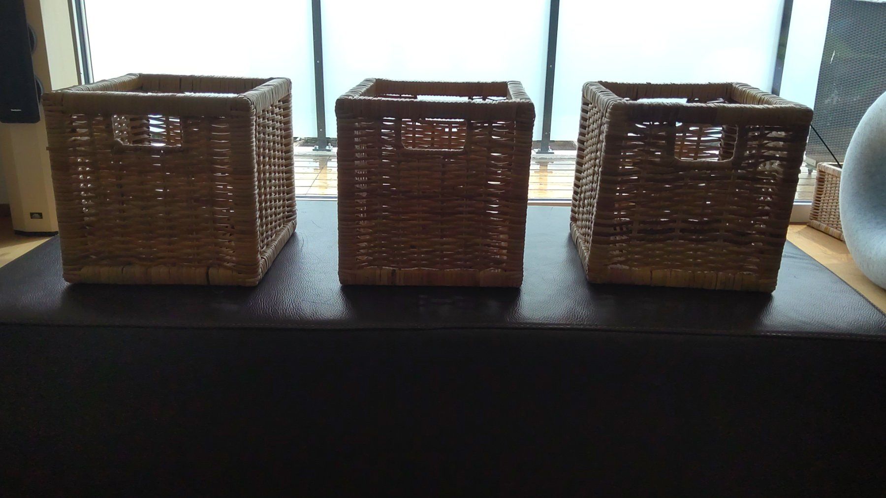 Ikea Altro per la casa: 3 Stück Rechteckig Rattan Körbe – Usato da Gunzwil venduto da Ozzie68 4