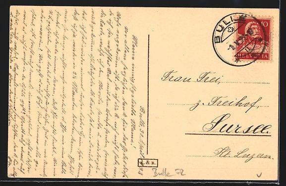 Cartes postales: Bulle-Gruyère, Institut Sainte Croix, E – D'occasion à Berlin par bartko-reher 1