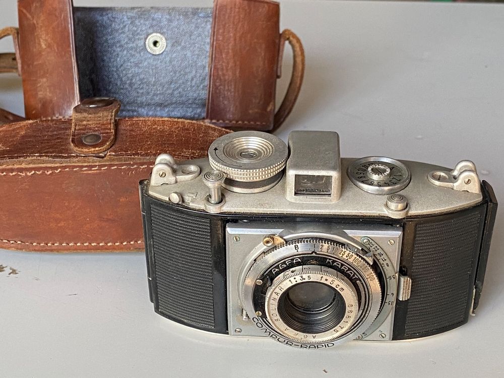 Appareil Photo Vintage Agfa Karat Rapid - Objectif Apotar F/3.5 55mm - Occasion Bel état