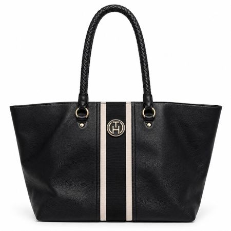Tommy Hilfiger Shopper Leder schwarz