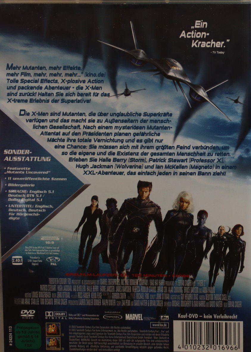 Tous les DVDs: X-Men2 – D'occasion à Luzern par CONTENTI 2