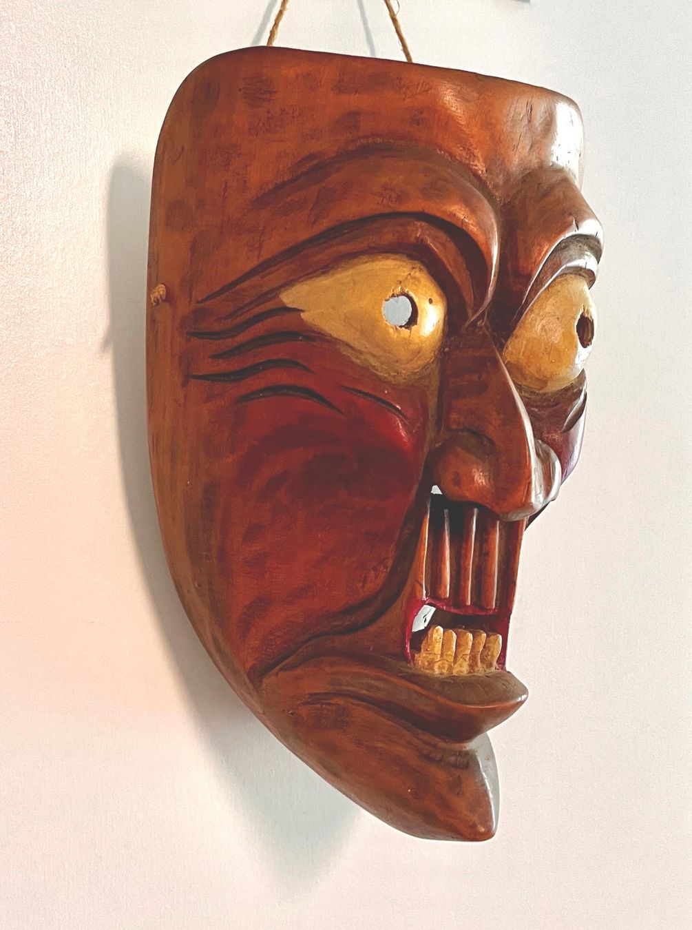 Maschere: Original Krienser Holz Tragmaske, Kriens – Usato da Obernau venduto da Wgnom 1
