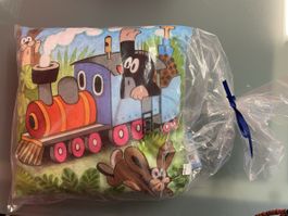 Neu & OVP, Kissen „der kleine Maulwurf“ Lokomotive