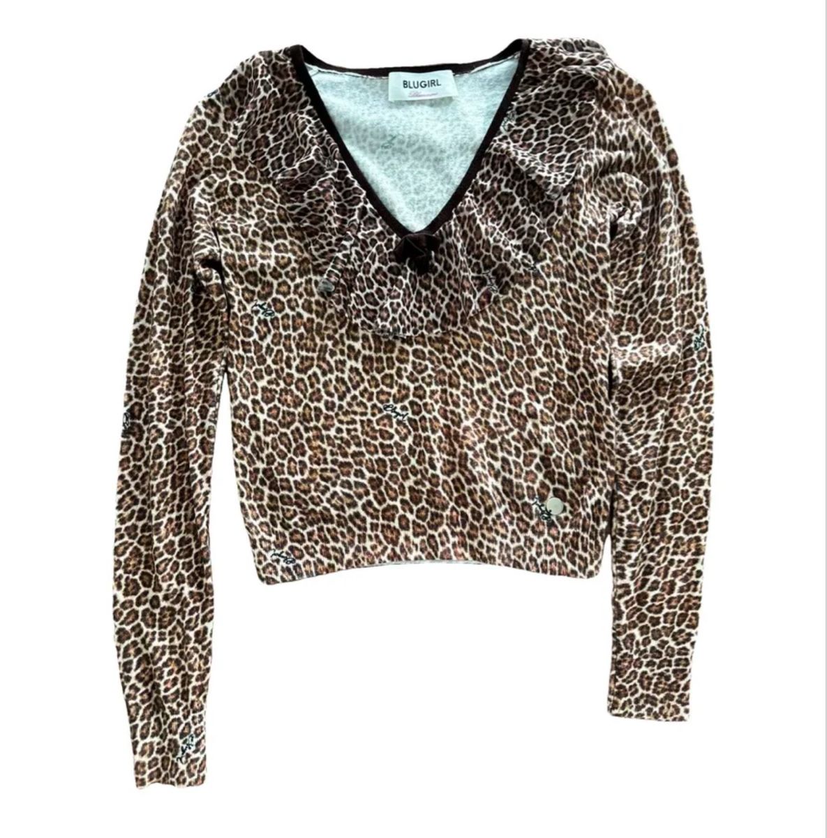Maglioni & Felpe: Blumarine Leoparden Langarm Top – Nuovo (secondo la descrizione) da Reinach BL venduto da ran_snc5