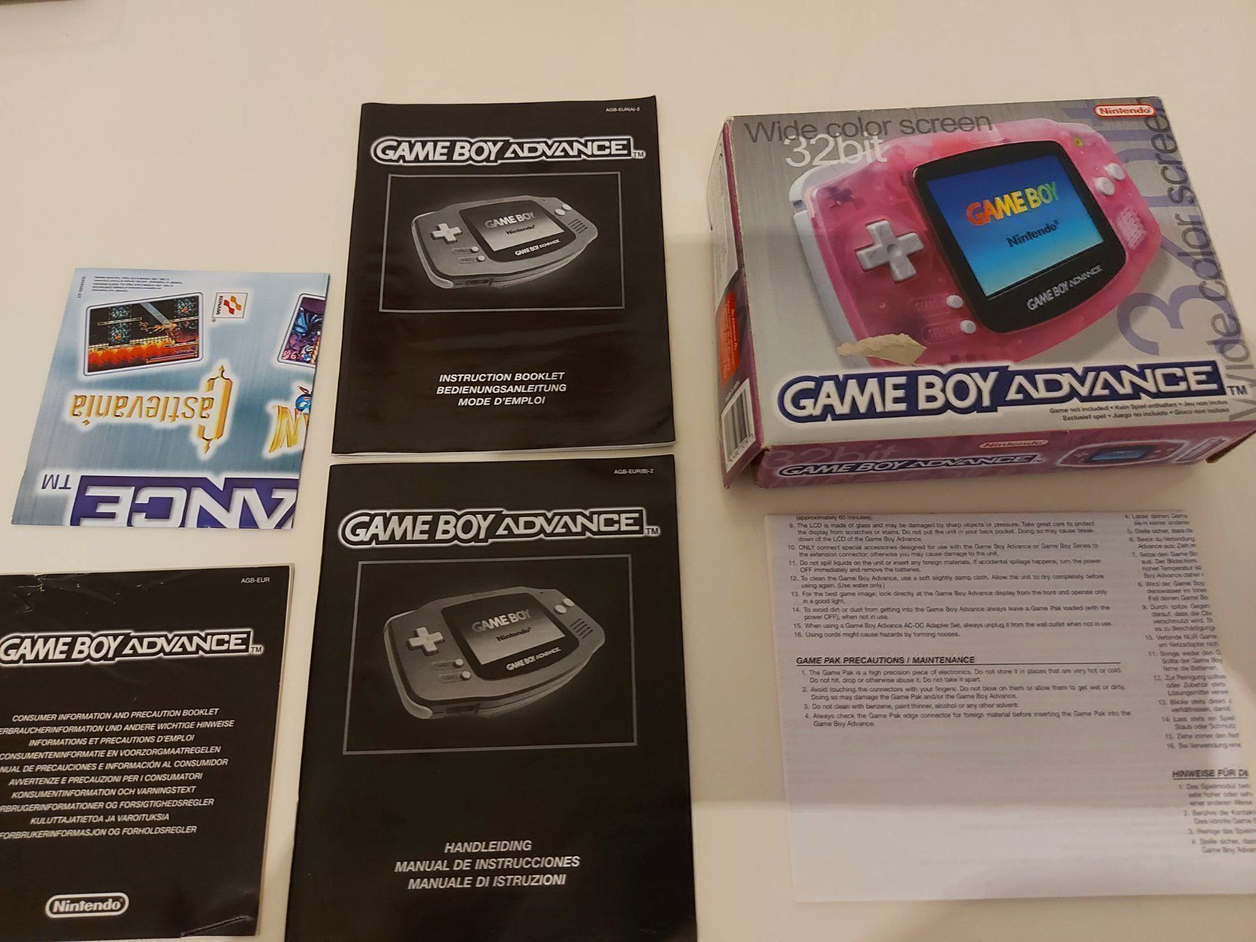 Konsolen: Game Boy Advance nur OVP Nintendo rosa – Gebraucht aus Aarau von Kaesekuchen2000