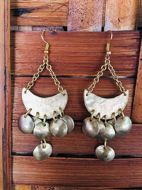 Orecchini pendenti & Orecchini a lobo: Neue Messing Ohrhänger- boho- gipsy- ethnic style – Usato da Oberwil b. Zug venduto da Temuera 2