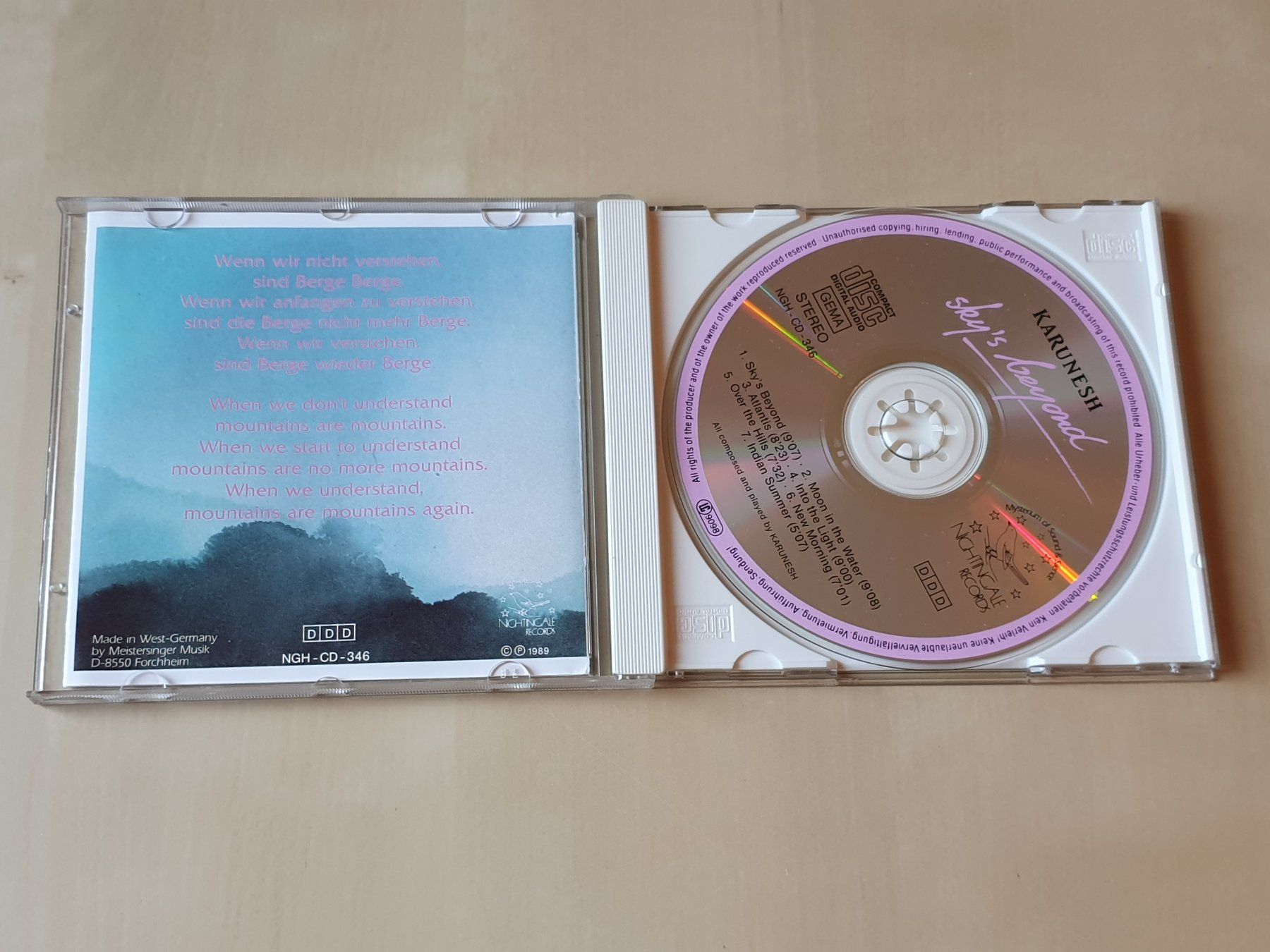CD: Karunesh Skys Beyond – Usato da Stansstad venduto da collectorsshop 2