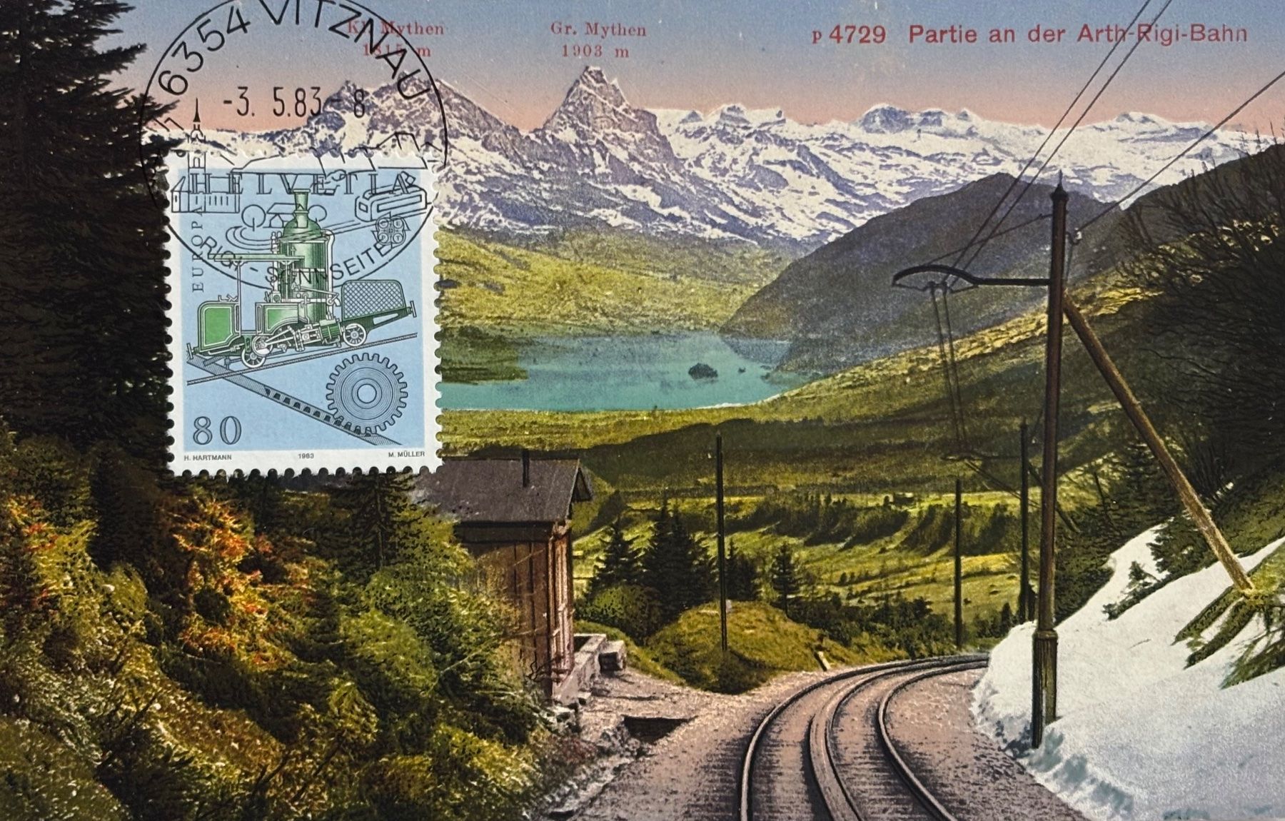 Cartes postales: Arth-Rigi-Bahn, Maximumkarte, Philatelie – D'occasion à Frauenfeld par Merk52