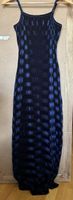 Robe vintage en velours motif vague S/M