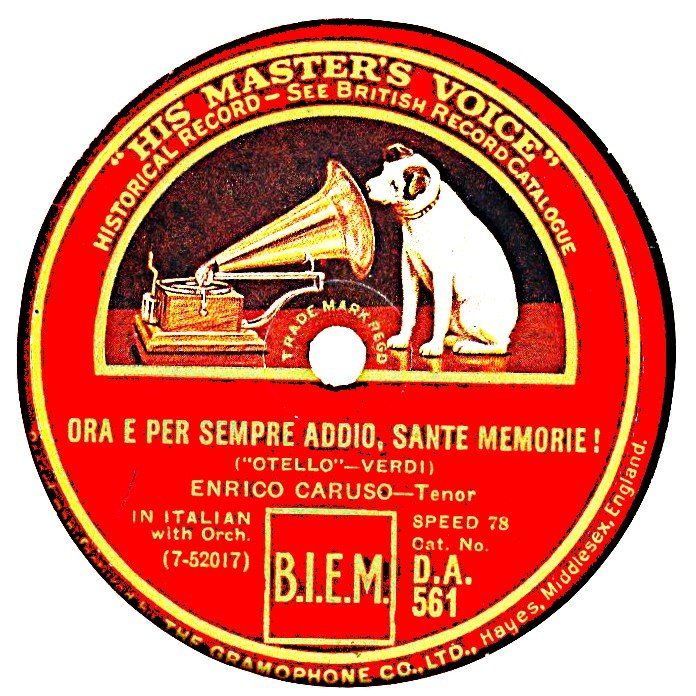 Dischi in vinile: Caruso, "La donna è mobile" Originalaufnahme auf Schellack – Usato da Hemishofen venduto da Phonomandy 1
