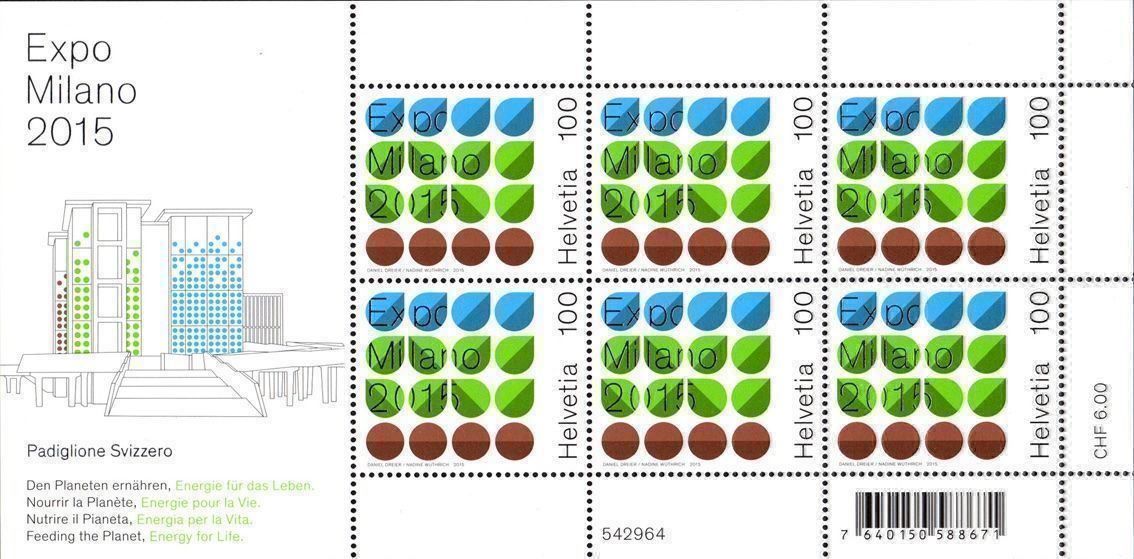 Tutti i francobolli: BOGEN EXPO Milano** 2015 – Nuovo (secondo la descrizione) da Dottikon venduto da haeusibuh5