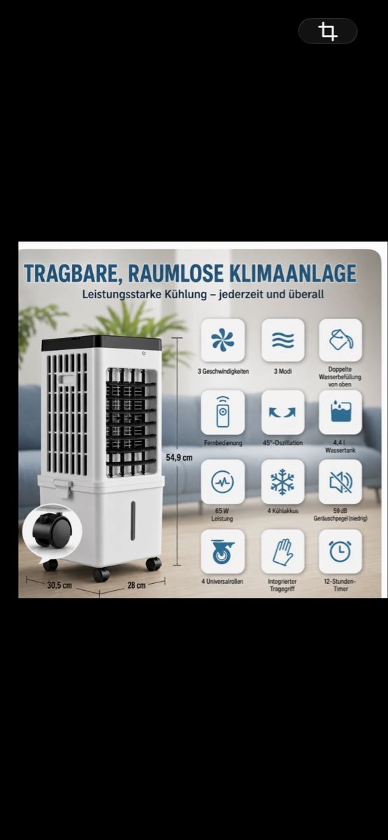 Condizionatori: Neue kleinere Klimaanlage – Nuovo (secondo la descrizione) da Allschwil venduto da selake990673 2