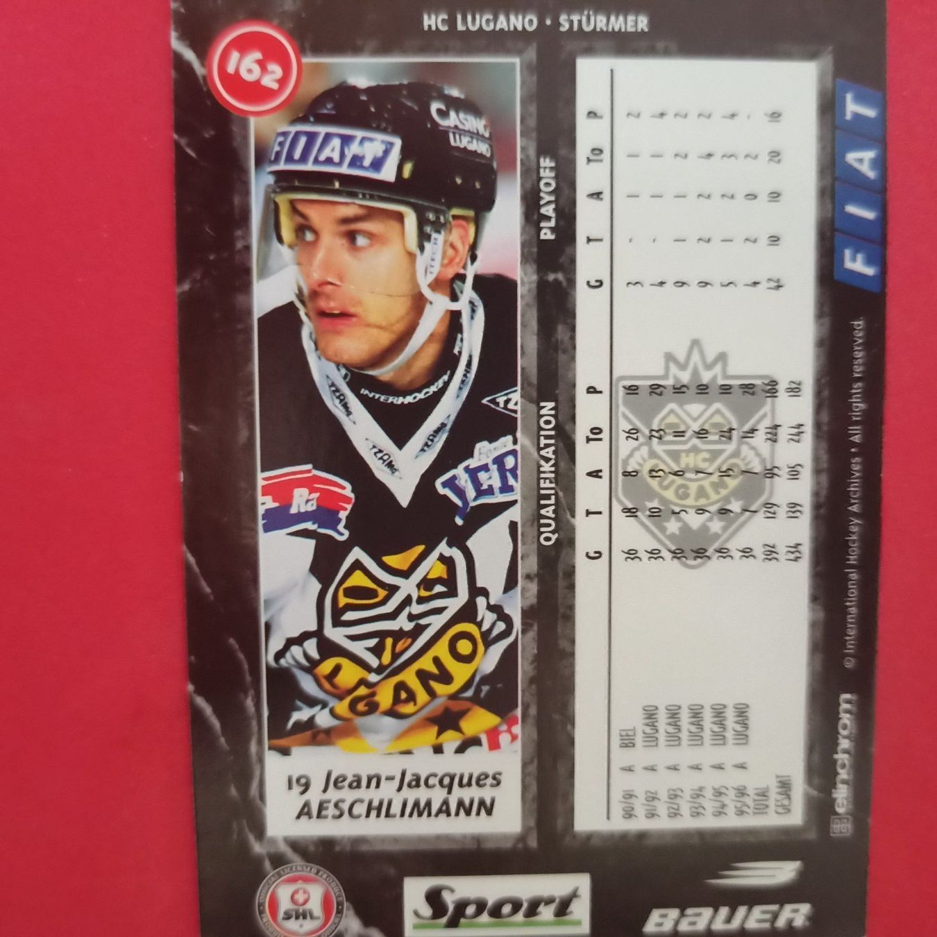Carte collezionabili: Aeschlimann - HC LUGANO - 1996/97 – Usato da Dübendorf venduto da kb86_MOVIE 1
