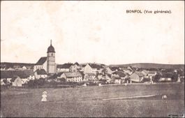 Bonfol JU // ca. 1910 Vue générale enfant