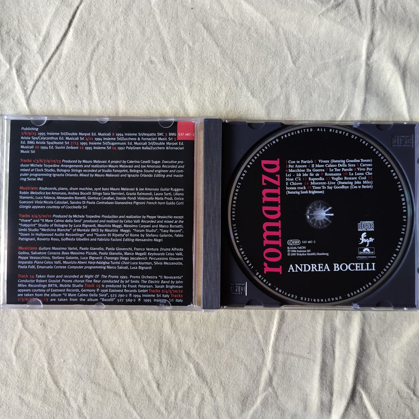 CD: CD von Andrea Bocelli – Usato da Buchs venduto da mdi_mpx5 1