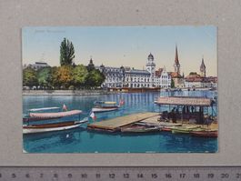Zürich, 1911, Boote, Motorboote, Poststempel Bäretswil