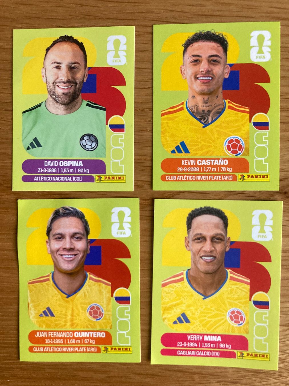 Panini Carte collezionabili: WM Sticker COL 3, 5, 11, 15 – Nuovo (secondo la descrizione) da Winterthur venduto da Whitefish