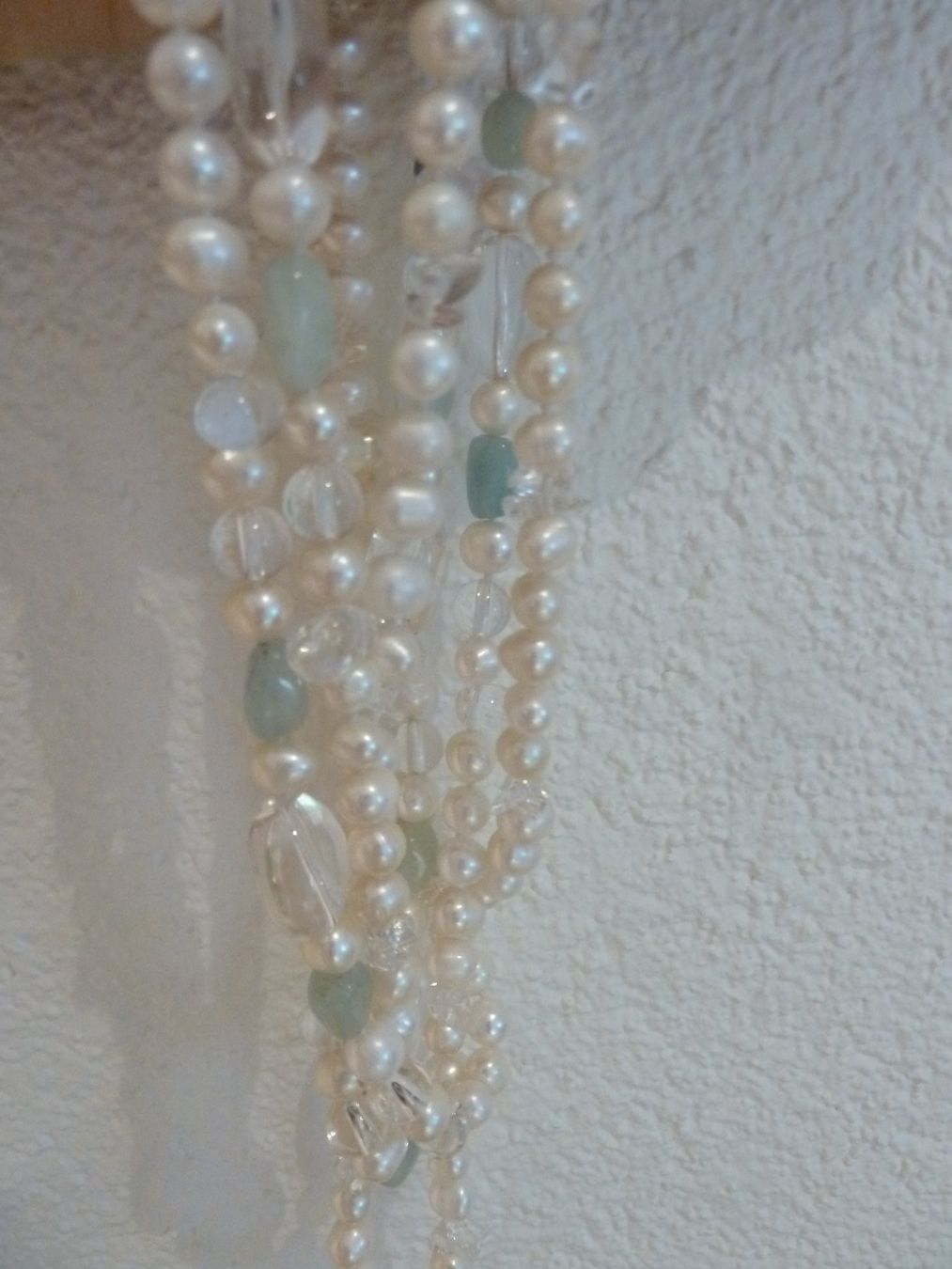 Catenine: Schmuck Perlen Kette Aquamarin,  Perlen, Bergkristall – Nuovo (secondo la descrizione) da Meiringen venduto da Lifestyle55