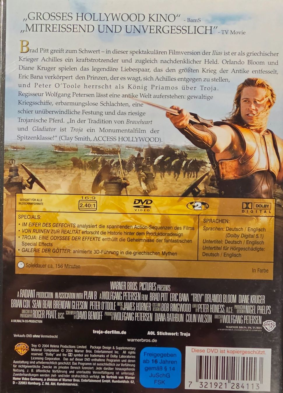 Alle DVDs: Troja – Gebraucht aus Wahlen b. Laufen von Cg10 1