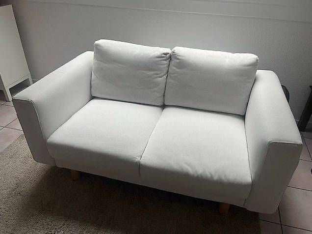 Sofas: Canapé 2 places Ikea Norsborg blanc – Gebraucht aus Féchy von BA001