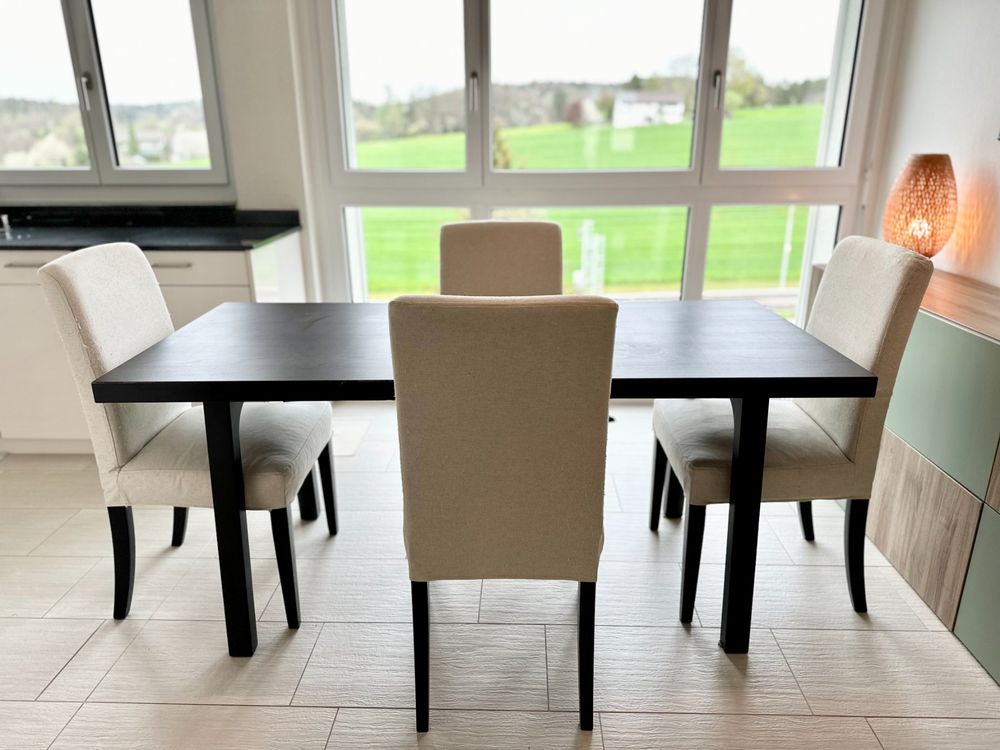 Ikea Tisch 170 x 78 cm mit 4 Stühlen Kaufen auf Ricardo