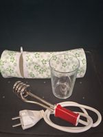 Tauchsieder  mit Glas und Etui ,deutscher Stecker